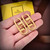 Fendi 8AH290 Earring O’Lock Earrings Gold-coloured earrings