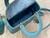 Dior M0565 Medium Lady Dior Bag Blue Cannage Lambskin Silver