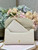 Dior S5703 Bobby EAST-WEST Pouch With Chain White Smooth Calfskin