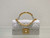 Dior M4401 Mini Dior Ange Bag White Macrocannage Calfskin