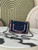 Chanel 25C Mini Flap bag Tweed and gold metallic A69900 Dark blue denim