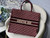 Dior Book Tote M1286 Burgundy Dior Oblique Embroidery - luxibagsmall