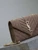 YSL 600195 Envelope Small In Quilted  Pink Suede Leather