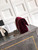 Chanel A01112 Flap Classic 11.12 Handbag Velvet diamond pattern Dark Red