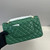 Chanel A01112 Flap Classic 11.12 Handbag Lambskin Green