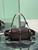 Prada Explore medium Lambskin leather shoulder bag with flap 1BD394 Sienna