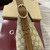 Gucci 847449 GG Emblem medium shoulder bag Beige and dark brown