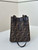 Fendi Origami 8BS083 Brown FF jacquard fabric mini bag that can be 8626S
