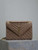 YSL 600185 Envelope Meduim In Light Pink Suede Leather