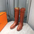 Hermès Women's Jumping leather riding boots H232032Zv02385 Brown