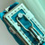 LV M25445 Louis Vuitton Slim Trunk Bag Ostrich Pattern Royal blue
