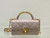 Dior M4401 Mini Dior Ange Bag Pink Macrocannage Calfskin