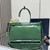Prada 1BA433 Large Leather Handbag Green
