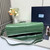 Prada 1BA433 Large Leather Handbag Green