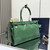 Prada 1BA433 Large Leather Handbag Green