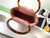 Chanel 26C AS6022 Small Hobo Suede Calfskin Turtoise-Shell Effect Plexi & Gold-Tone Metal Pink