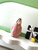 Chanel 26C AS6022 Small Hobo Suede Calfskin Turtoise-Shell Effect Plexi & Gold-Tone Metal Pink