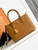 Prada 1BA274 Large Prada Galleria Saffiano leather bag Gold Brown