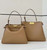 Fendi 8BN358AOVHF1D3Q Peekaboo Soft Large Cappuccino-coloured leather bag 80172L