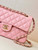 Chanel A01117 Flap Handbag Classic Bag 23cm Pink Lambskin