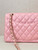 Chanel A01117 Flap Handbag Classic Bag 23cm Pink Lambskin