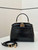 Fendi 8BN244 Peekaboo Mini Bag Black Python Leather Bag 66803
