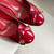 LV Loafers Designer Louis Vuitton Round Toe High Heels 81098 Wine Red - luxibagsmall