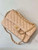 Chanel A01112 Flap Classic 11.12 Handbag Calfskin Sewing Edge Apricot