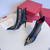 Valentino VLogo Ankle Boots Fashion Shoes 75MM V62396