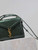 YSL 623930 Cassandra Mini Top Handle Bag In Crocodile pattern Leather Green