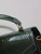 YSL 623930 Cassandra Mini Top Handle Bag In Crocodile pattern Leather Green