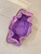 Chanel AS5631 Mini Hobo Suede & Gold-Tone Metal Rose Red Purple