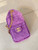 Chanel AS5631 Mini Hobo Suede & Gold-Tone Metal Rose Red Purple
