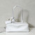 Balenciaga 8264252 Carrie Bowling Bag in White calfskin aged-gold hardware