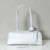 Balenciaga 8264252 Carrie Bowling Bag in White calfskin aged-gold hardware