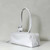 Balenciaga 8264252 Carrie Bowling Bag in White calfskin aged-gold hardware
