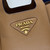 Prada 1BA349 Mini leather handbag Brown Gold