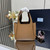 Prada 1BA349 Mini leather handbag Brown Gold