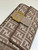 Fendi 8BR600 Baguette Medium bag Brown denim-effect FF jacquard bag