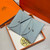 Hermes H083035CK10 Calvi Duo card holder H91006