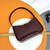 YSL 710318 MINI LE 5 À 7 IN Patent LEATHER Wine Red