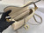 Dior M0455 Saddle Bag With Strap Grained Calfskin Apricot M0456