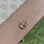 Gucci 497985 GG GG Marmont wallet on chain beige and Apricot leather