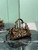 Prada 1BA486 Bonnie printed  leather mini handbag Leopard