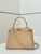Fendi 8BN244 Peekaboo Iconic Mini Apricot Ostrich Leather 66806 Bag