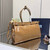 Prada 1BA433 Large Leather Handbag Brown