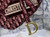 Dior S5632 Saddle Flat Belt Pouch M928 Red - Voguebags