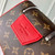 LV M12641 Louis Vuitton Locker Dopp Kit Taurillon Monogram Red