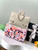 Chanel A09888 25C Evening Pink & white sequin mini AS4561  limited edition Lambskin