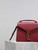 YSL 623930 Cassandra Mini Top Handle Bag In Grain De Poudre Embossed Leather Wine Red